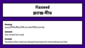 Flaxseed Meaning in Bengali