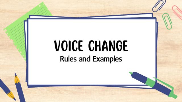 VoIce change