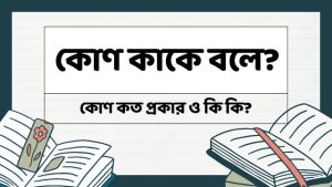 কোণ কাকে বলে?